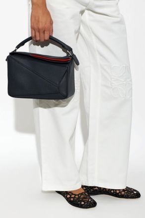 Loewe Puzzle Layers Small Hand Bag, Womens, Navy Blue
