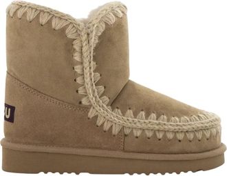 Mou Eskimo 18 Enkellaars - Dames - Winterlaarzen - Bruin - 40 EU - Wol - Schoenen