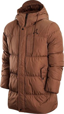 Nike Jordan Air Jordan Solid Color Zipper Down Jacket Mens Brown DZ4554-256