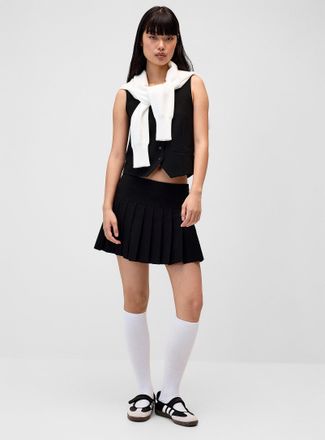 Twik Womens Pleated dress miniskirt