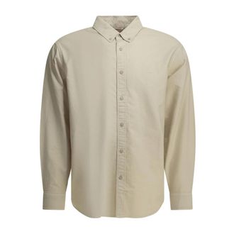 Levi's Authentiek Button-down Shirt - Heren - Casual Overhemden - Beige - XL - Katoen - Overhemden