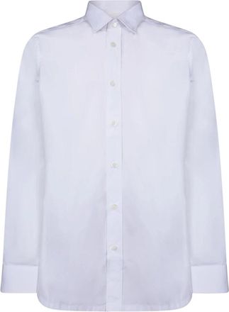 Givenchy Bm 60Zy 14M6 100 Shirt - Heren - Casual Overhemden - Wit - L - Katoen - Overhemden