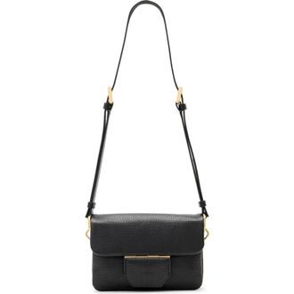 AllSaints Jupiter Leather Crossbody Bag in Black at Nordstrom