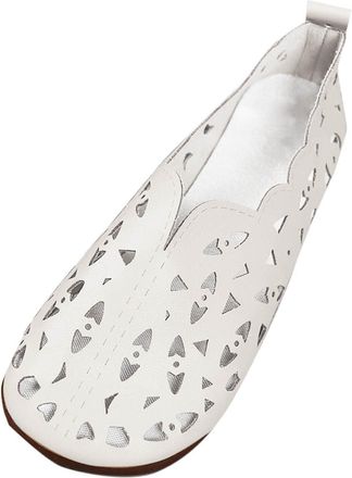 Generic Womens Closed Toe Shoes Flat Slide Wide Fit Sandals Plus Size Platform Wedge Bohemian Summer Flying -Weaving Flat Casual Single Mesh Breathable Shoes 