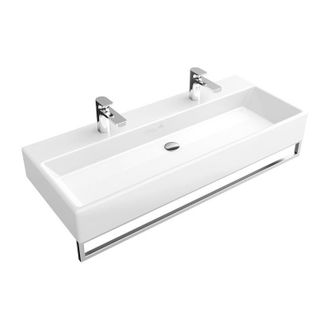 Villeroy & Boch Memento, Lavabos De Pared, 1000 X 470 Mm, Rectangular, Para Dos Grifos Mono-orificio, Orificios Para Grifer&iacute;a Perforados, Sin Rebosadero, Los Modelos 