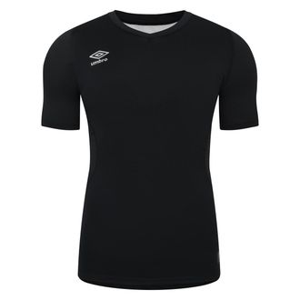 Umbro Unisex Elite V-hals Base Layer Top voor volwassenen (Zwart)