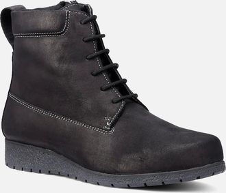 Hotter Womens Horsham Womens Lace Up Boots - Black - Size: 4