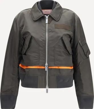 sacai Giacca in nylon con doppia cerniera Woman 3