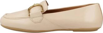 Geox Stijlvolle Palmaria Loafers - Dames - Loafers - Beige - 35 EU - Leer - Schoenen