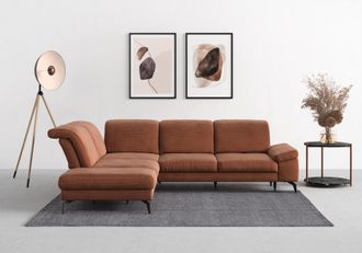 Sit&more Ecksofa »Cabana L-Form« Ottomane, wahlweise mit Sitztiefen-,Armlehnen- und Kopfteilfunktion