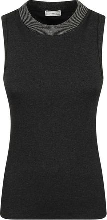 PESERICO Top de canal&eacute; el&aacute;stico - Tops - Mujer - Gris - S