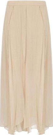 Marella Zattera Lange Rok - Dames - Maxi Rokken - Beige - 2XS - Rokken