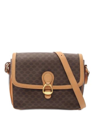 Celine Macadam-pattern shoulder bag - Brown
