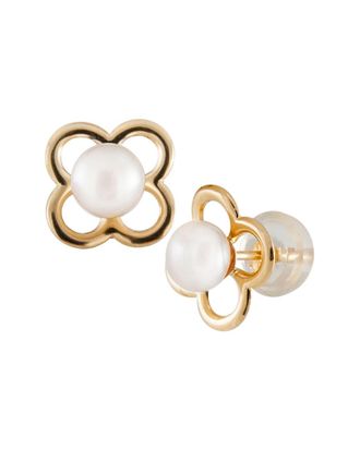 Splendid Pearls 14K 4-5Mm Pearl Earrings