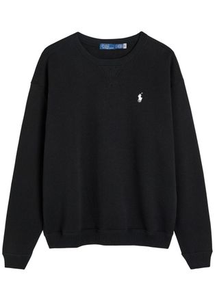 Polo Ralph Lauren Logo-embroidered Cotton-blend Sweatshirt - Black - XS (UK6 / XS)