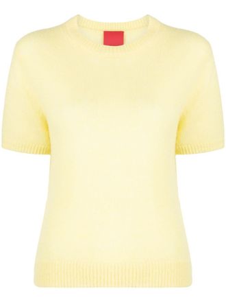 Cashmere in Love Sidley fine-knit top - Yellow