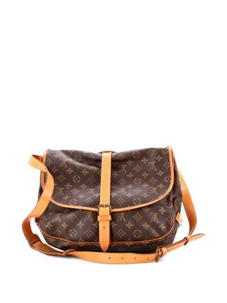 Louis Vuitton Saumur Handbag Monogram Canvas 35 crossbody bag - Bruin