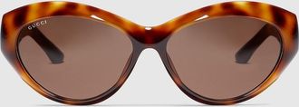 Gucci Cat Eye Frame Sunglasses, Brown