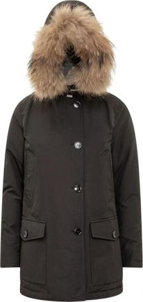 Woolrich Arctic Detachable Fur Parka - Dames - Winterjassen - Zwart - XS - Katoen - Jassen