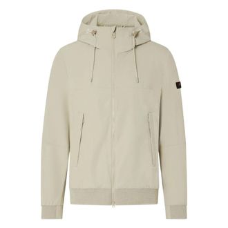 Peuterey Zip-throughs, male, Beige, Size: XL Hooded Hybrid Jacket