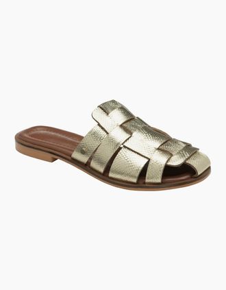 Ravel Womens Mitford Womens Sandals - Gold Foil Leather - Size: 6