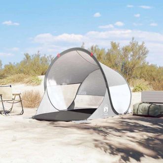 vidaXL Tenda da Spiaggia Pop-Up Grigia Impermeabile - Vidaxl