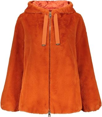 Herno Soft Oversize Bomber - Dames - Jassen - Oranje - S - Katoen - Jassen