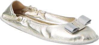 Ferragamo Varina Voy Leather Flat