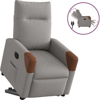 vidaXL Vidaxl - Sill&oacute;n El&eacute;ctrico Reclinable Elevable De Tela Gris Taupe