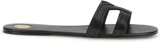 Saint Laurent Black Calf Leather Bos Taurus Womens Sandals