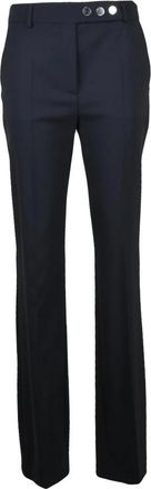 Sportmax Slim-fit Broeken - Dames - Slim Fit Broeken - Blauw - 2XS - Broeken