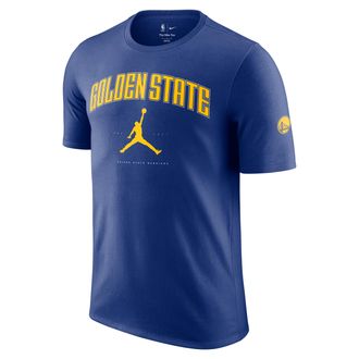 Nike Jordan Mens Golden State Warriors Essential Jordan NBA T-Shirt in Blue | HQ1233-495