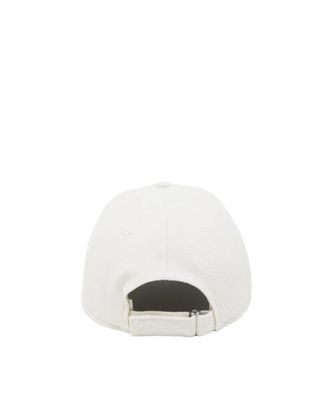 Ballantyne BMN018 Wool Melton with Logo Baseball Cap - White