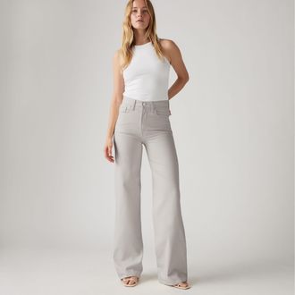 Levi's Ribcage Wide Leg Jeans - Womens - 23X30 - Grey