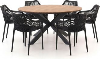 Forza Furniture Forza Ripi/Fidenza &oslash;149cm dining tuinset 7-delig stapelbaar