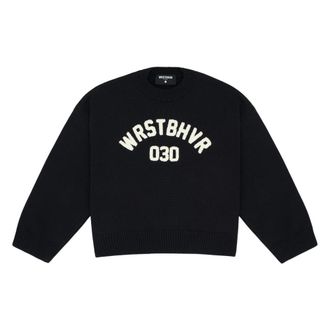 Worst Behavior Wrstbhvr, Dames, Truien, Zwart, Maat: XS Katoen