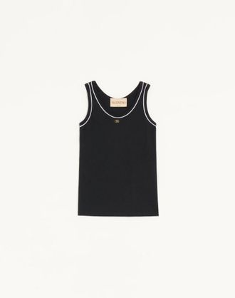 Valentino Cotton Jersey Top Wo