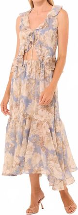 Misa Rixie Midi Skirt In Peony Blossom