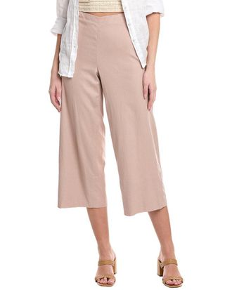 Vince Crop Wide Linen-Blend Pant