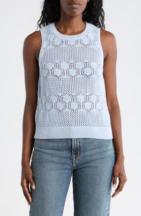 Splendid Honore Cotton Crochet Tank in Country Air Blue at Nordstrom Rack, Size X-Small