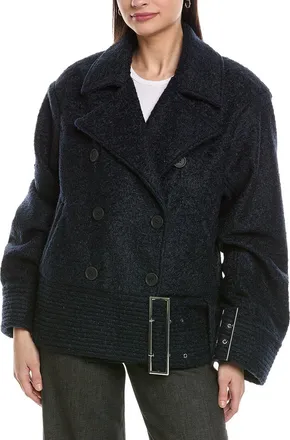 WeWoreWhat Moto Fleece Jacket