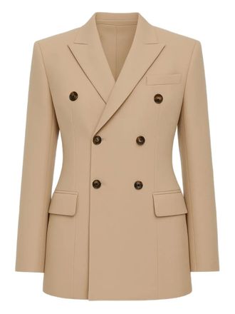 Wardrobe.NYC double-breasted blazer - Neutrals