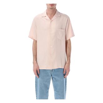 Portuguese Flannel Short Sleeve Shirts, male, Pink, Size: XL Dogtown Tencell Shirt