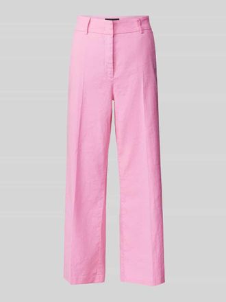 Cambio Cambio Regular Fit Leinenhose mit B&uuml;gelfalten Modell CALIFORNIA in Rosa, Gr&ouml;&szlig;e 46