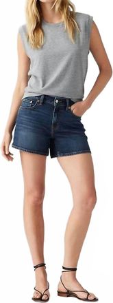 Levi's Womens A-Line Shorts In Dont You Know Dark Wash