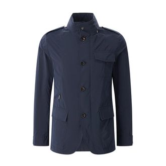 Moorer Light Jacket - Heren - Zomerjassen - Blauw - 3XL - Leer - Jassen