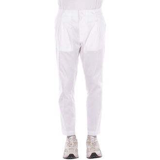 Dondup White Tailored Front Pleats Pants