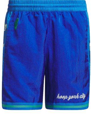 adidas Hoop York City Shorts Asia Sizing Power Blue IT9952