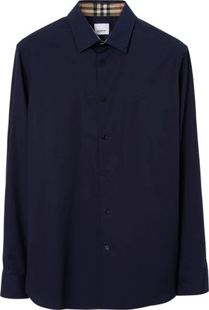 Burberry katoenen shirt met stretch