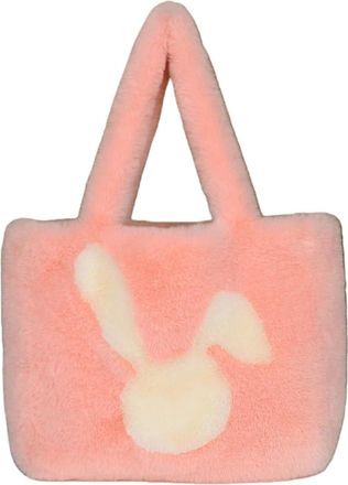 Generic Wool bag large capacity autumn and winter cute cartoon handbag crossbody bag(pink,43 * 30 * 12cm)